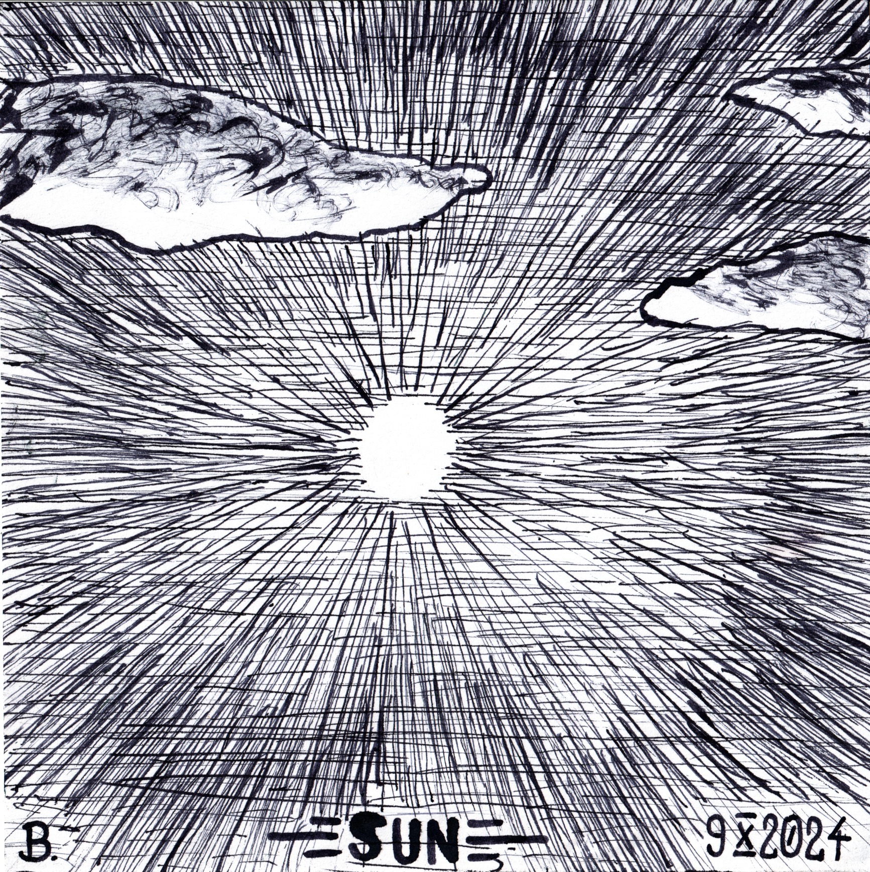 Inktober 2024 day 9: SUN