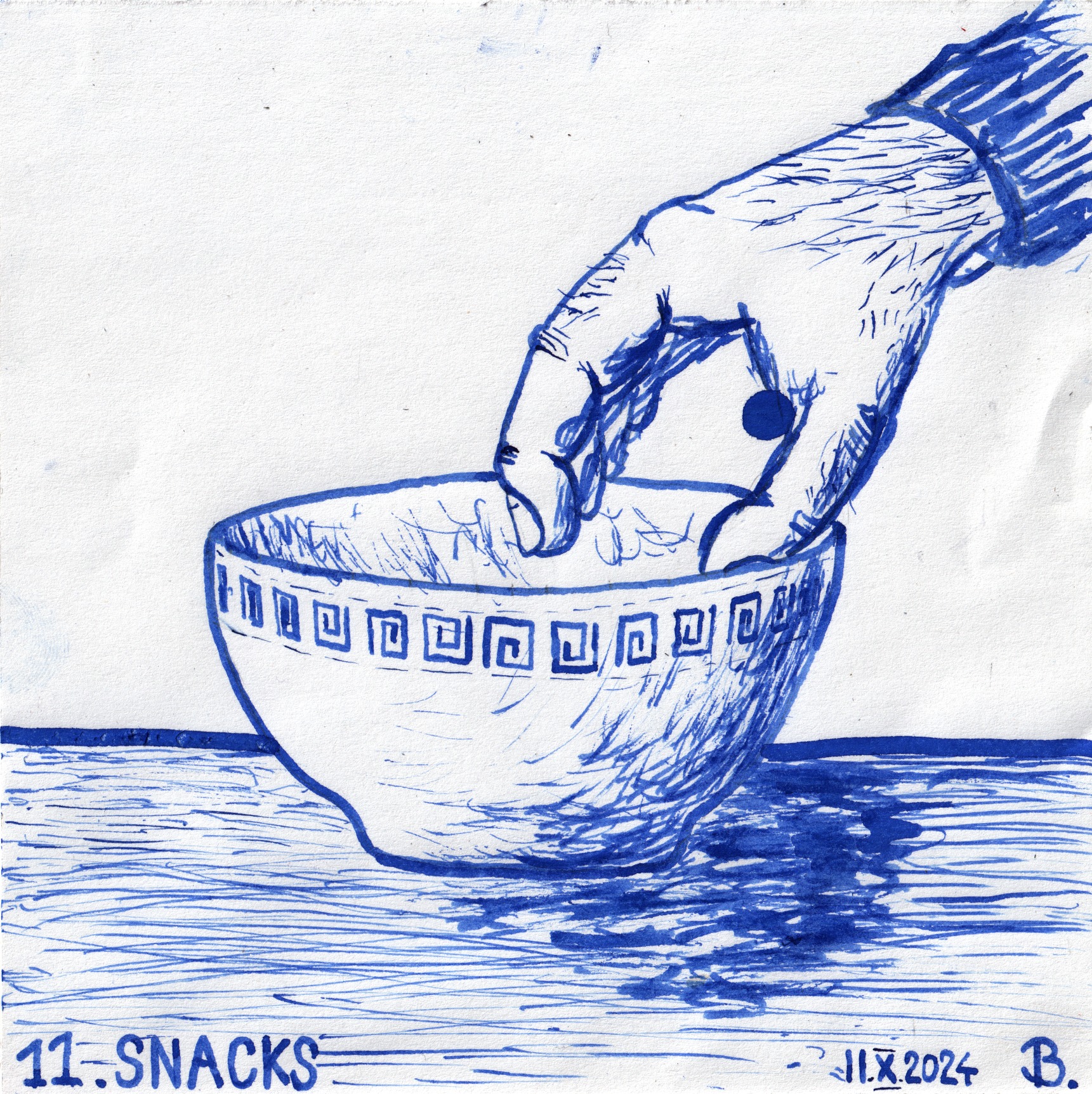 Inktober 2024 day 11: SNACKS