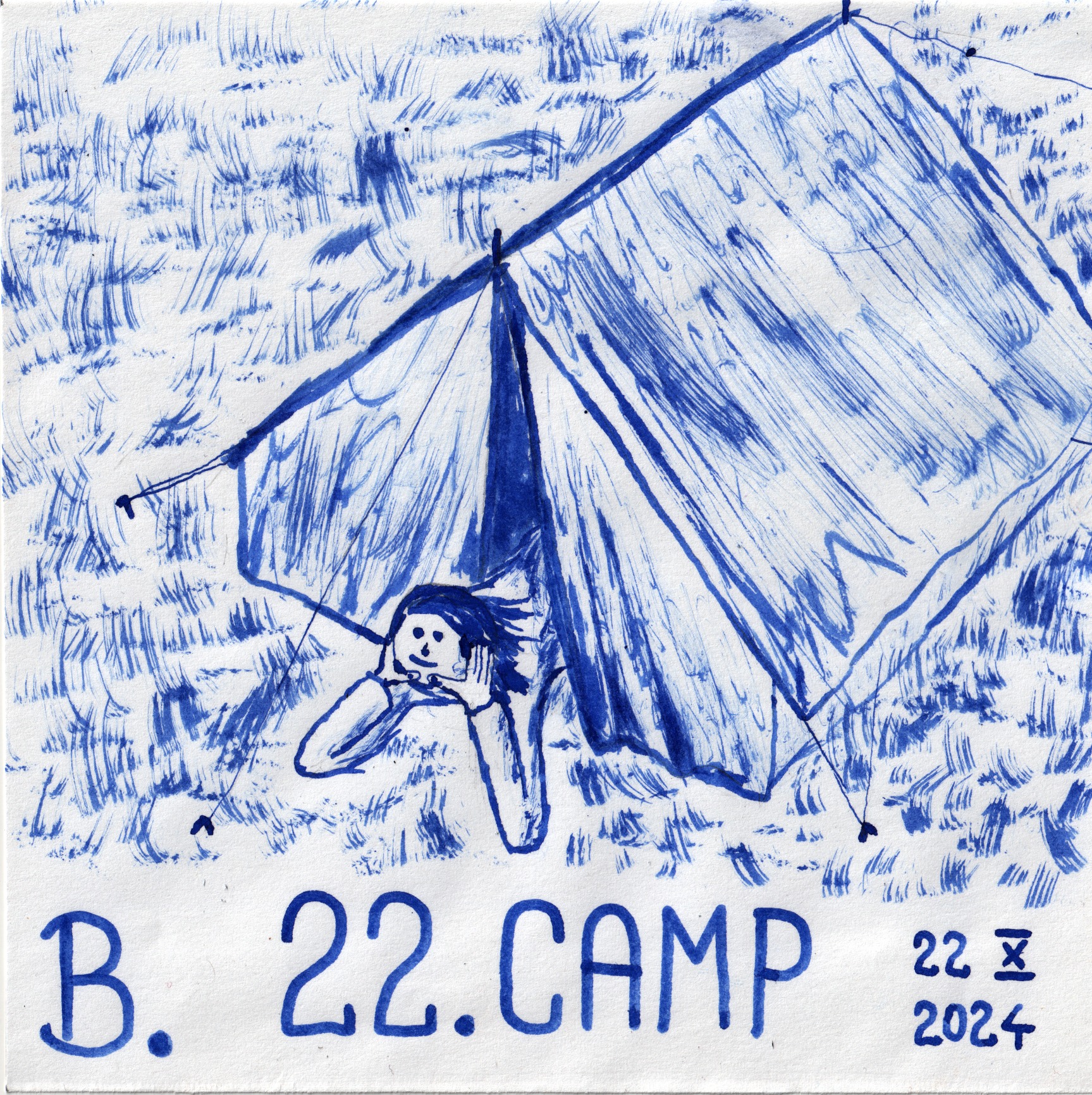 Inktober 2024 day 22: CAMP