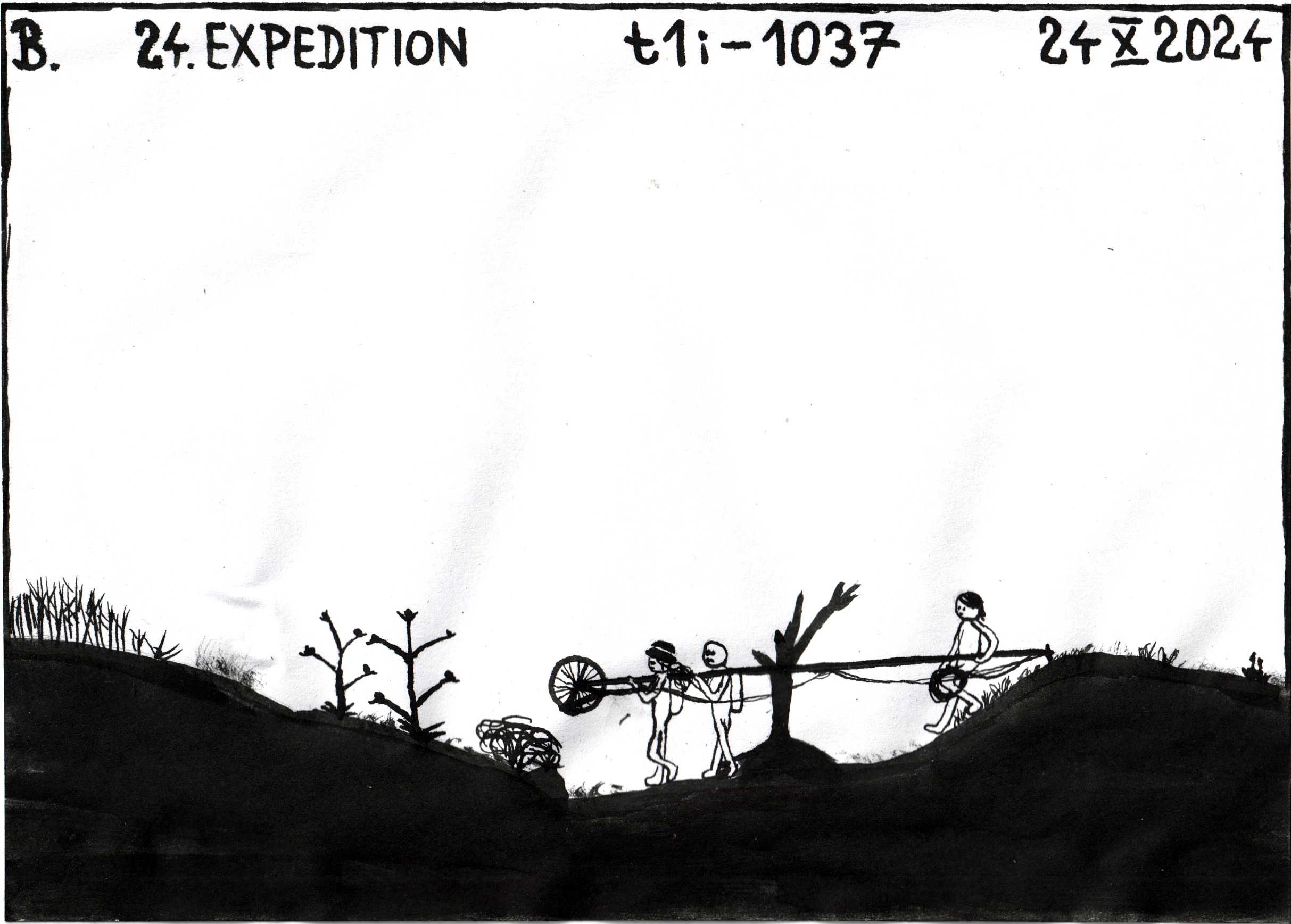 Inktober 2024 day 24: EXPEDITION