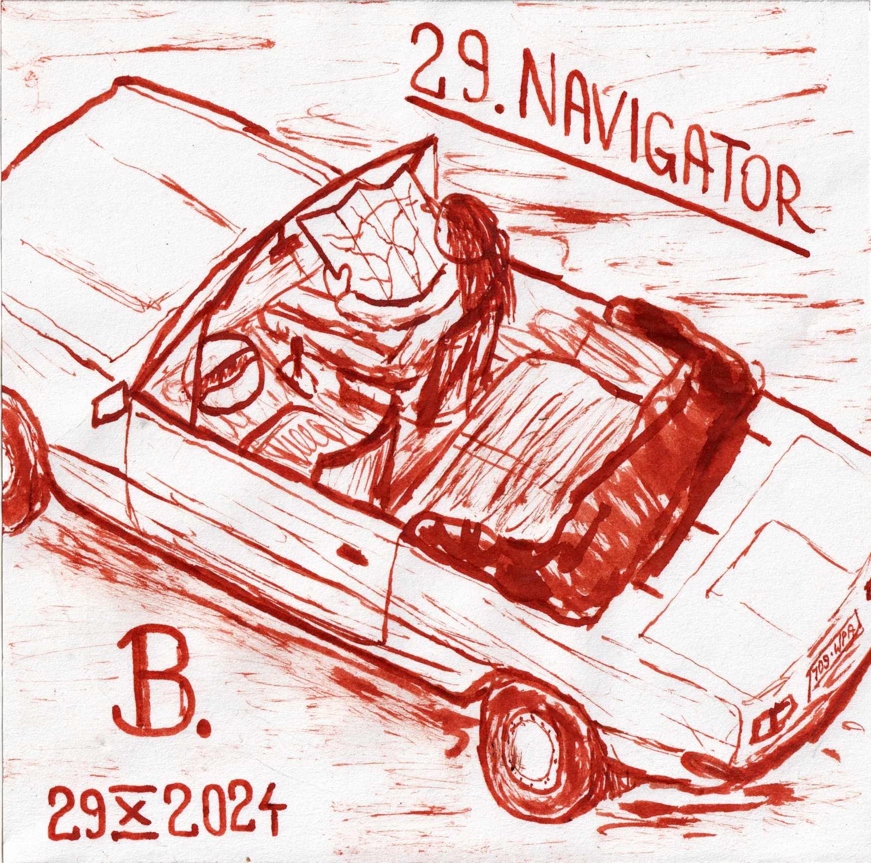 Inktober 2024 day 30: NAVIGATOR