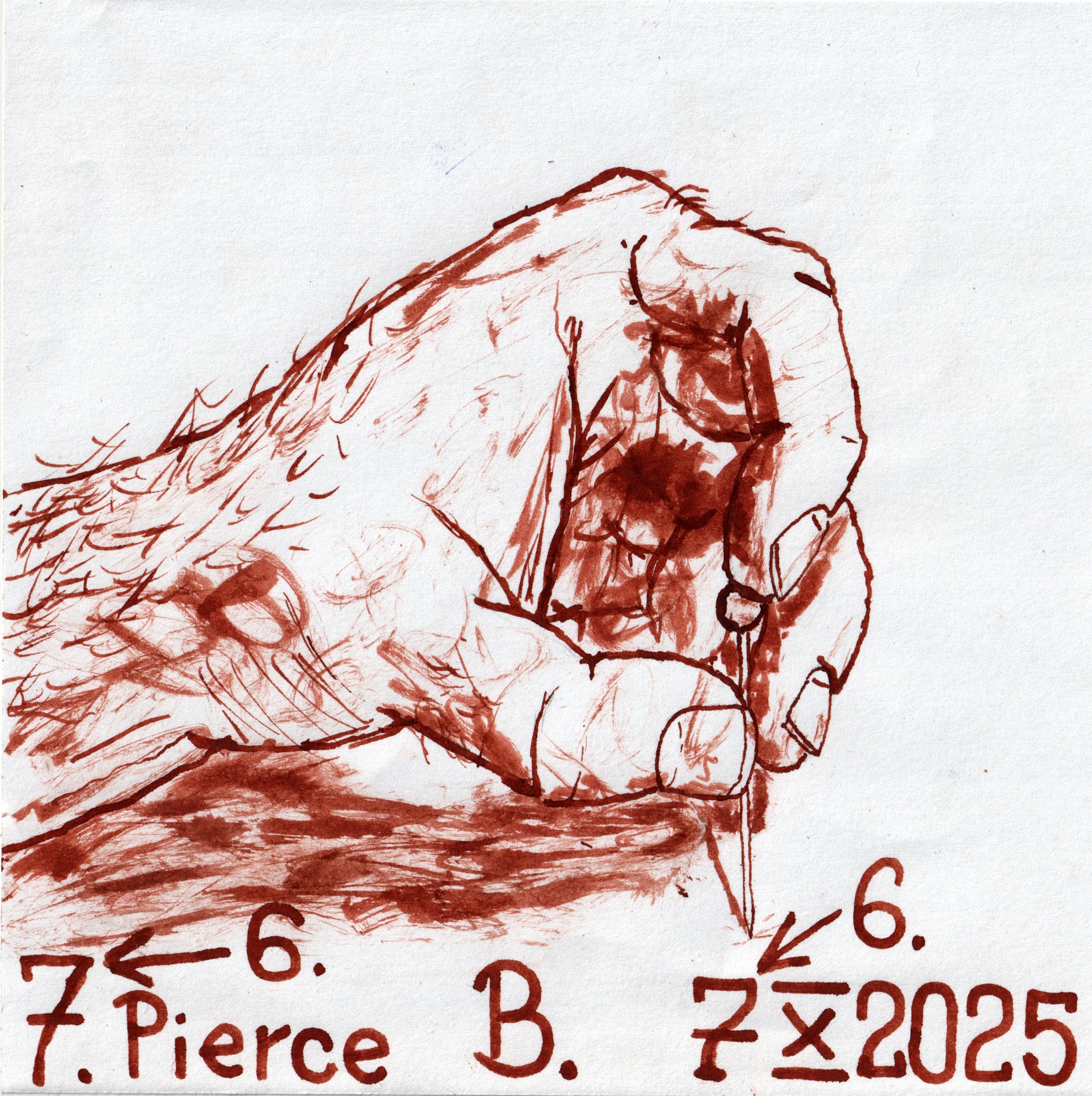 Inktober 2025 day 6: PIERCE