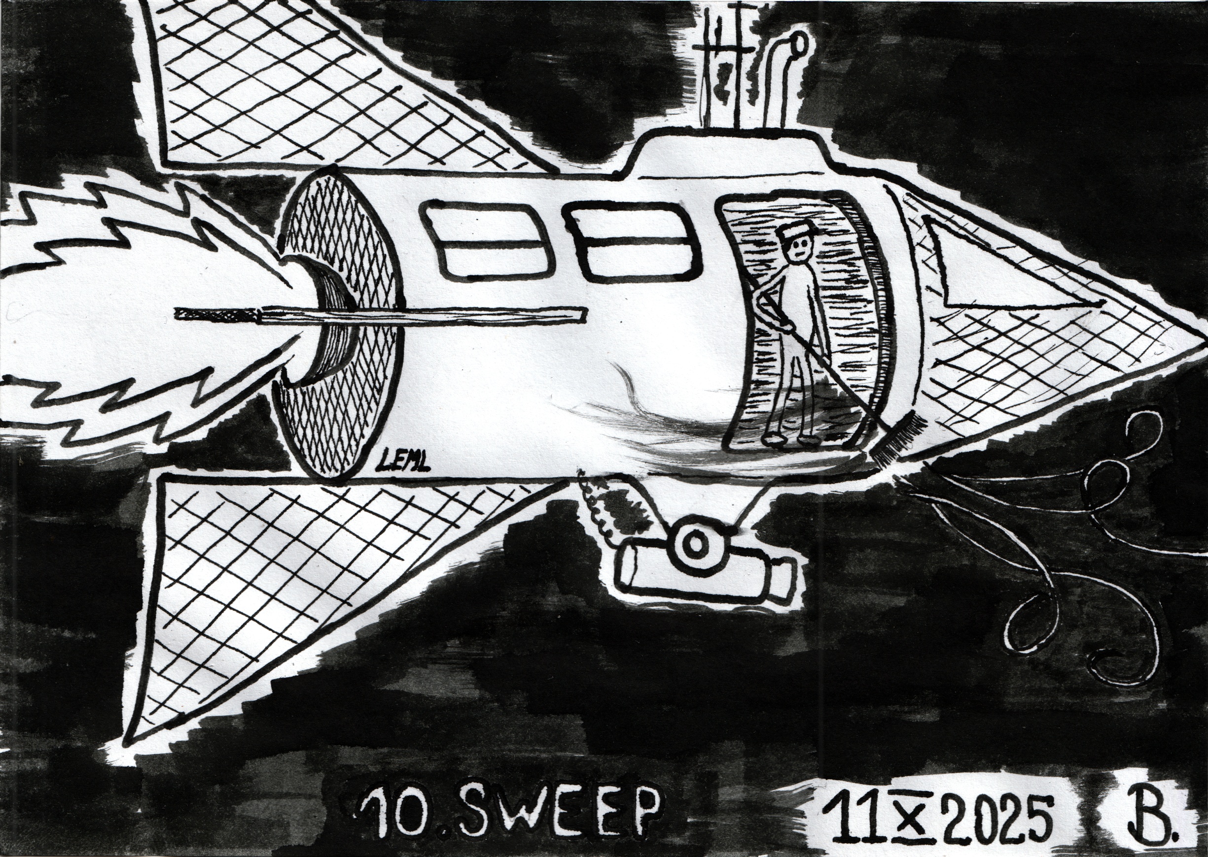 Inktober 2025 day 10: SWEEP
