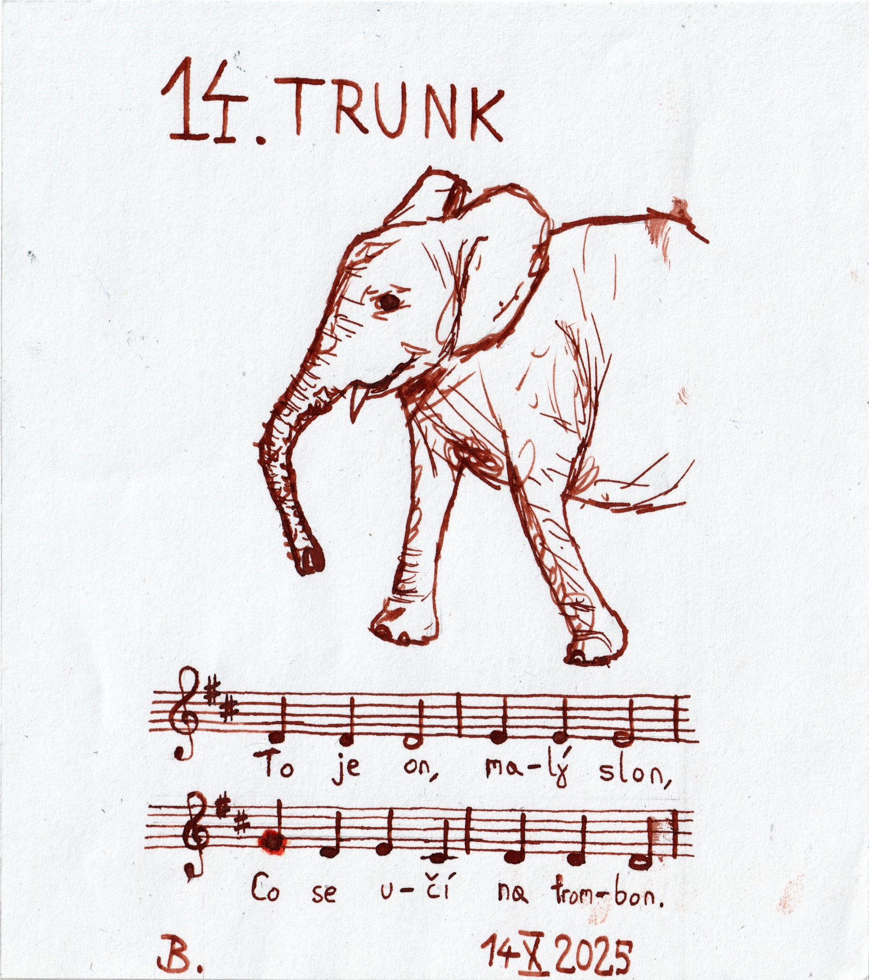 Inktober 2025 day 14: TRUNK