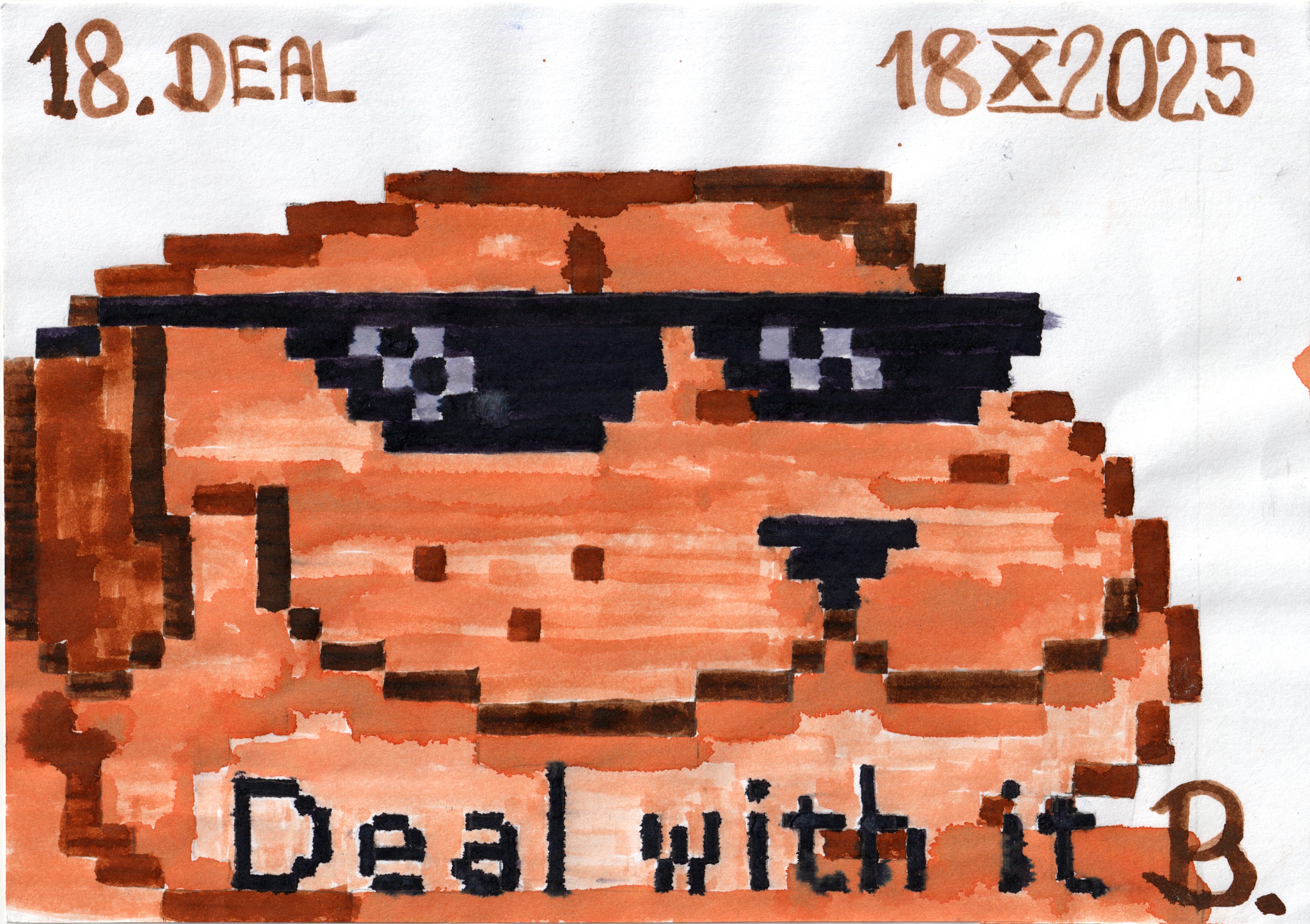 Inktober 2025 day 18: DEAL